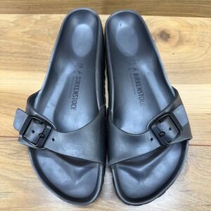 Birkenstock Womens Madrid Eva Sandals 7 N EU 38 Charcoal Light Weight Slides